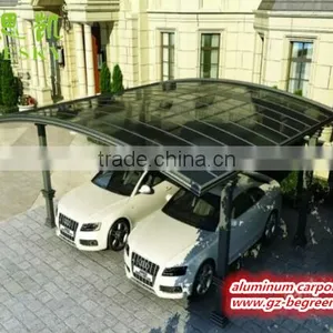 Easy Installation White Aluminum Frame Cantilever Carport With Polycarbonate Sheet thumbnail-6
