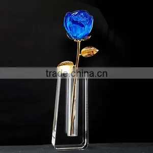 2016 Elegent K9 Crystal Rose With Beauty Vase for Wedding Favors or Home Decoration thumbnail-3