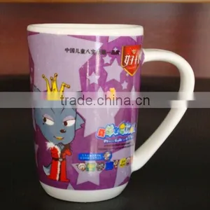 400ml Porcelain Coffee Mug With Handle Porcelain Tea Mug With Flower Printing Decal Printing Mug With Handle thumbnail-6