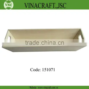 Wood Sushi Serving Tray in Nature Color thumbnail-1