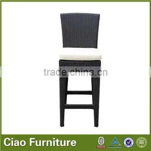 Contemporary Bar Stools/PE Rattan Wicker Bar Chair thumbnail-5