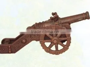 Antique Metal Cast Iron Craft Model Cannon / China Supplier Military Decor Cannon thumbnail-2