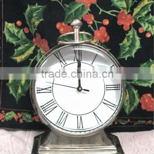 Nautical Trophy Table Clock, Desktop Nautical Clock, Antique Brass Table Clock, Antique Table Clock thumbnail-1