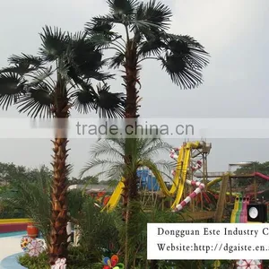 Home and Outdoor Garden Edging Decoration 1ft to 33ft or 1m to 10m Height Artificial Fiberglass Palm Tree EZLS08 0812 thumbnail-1