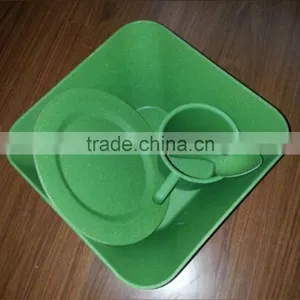 Disposable High Quality Bamboo Fiber Dinnerware Sets thumbnail-1