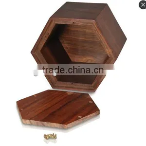 Elegant Pine Wood Pet Funeral Urn Chinese Funeral Supply thumbnail-2