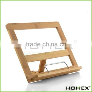 Bamboo Cookbook Holder /book Stand Wood Homex-BSCI thumbnail-1