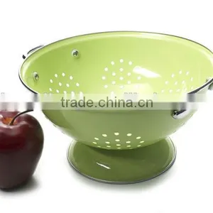Colorful Galvanized Metal Fruit Colander thumbnail-1