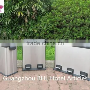 Big Capacity Stainless Steel Pedal Bin Garbage Bin for School thumbnail-1