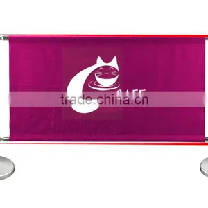 Metal Wind Barrier With Advertising Banner thumbnail-3
