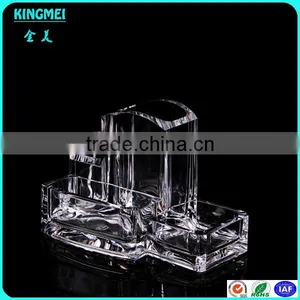 Crystal Clear Acrylic Desktop Pen Pot & Pen Holders & Storage Box thumbnail-2