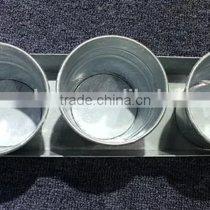 Flower Pot Set (White Wash), MSO-145 thumbnail-2