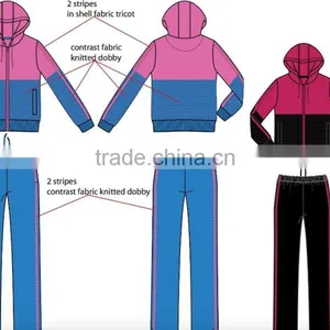 2016 Women Sports Clothes Running Wear Riding Wear Ladies Hoodies Trainer Sets thumbnail-1
