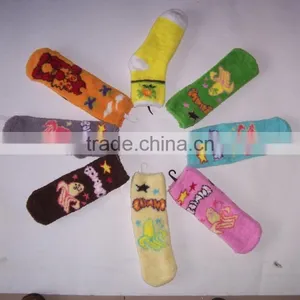 Chenille Socks Fluffy Socks Fresh Color Feather Socks for Children thumbnail-1