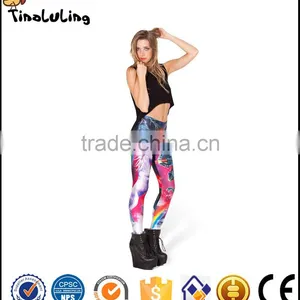Cartoon Printing Leggings Lycra and Polyester Leggings Womens Leggings thumbnail-1