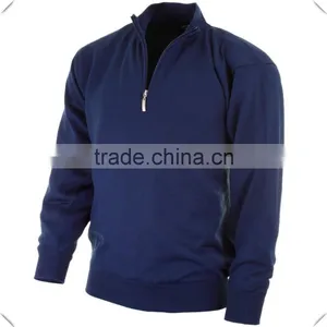 Wholesale 1/4 Zip Golf Sweater Men Half Zip Performance Fleece Pullover Custom With Top Quality China Manufacturer thumbnail-1