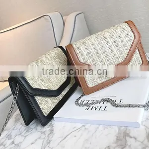 Zm50218b Europe Fashion Lady Single Shoulder Bags Simple Cross Body Straw Bag Women thumbnail-1