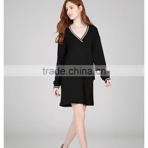 Long Sleeve Casual Summer Women Dress Cotton thumbnail-2
