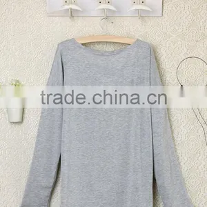 2016 Wholesale Women's Heart Pattern O-neck Long Sleeve T-shirt thumbnail-3