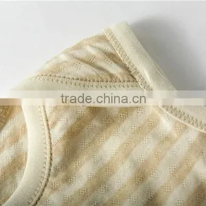 Wholesale 100% Organic Cotton Sleeveless Infant Onesie Baby Clothes Custom Logo thumbnail-4