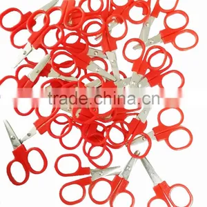 Wholesale Stainless Steel Student Scissors Children DIY Handmade Children Paper Cutting Safety Small Scissors thumbnail-1