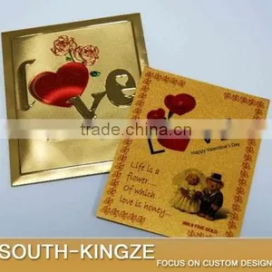 Custom Colorful Pad Printing Wedding/Birthday Gold Foil Invitation Paper thumbnail-1