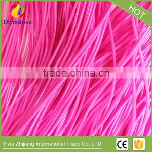 Hot Fashion 1kg Each Roll DIY Round Hollow Knit Plastic PVC Scoubidou Strings thumbnail-3