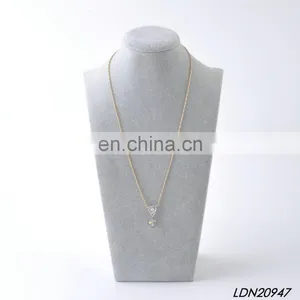 Natural Rainbow Stone Pendant Gold Necklace Fashion Minimalist Necklaces thumbnail-1