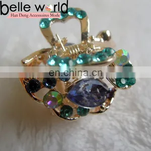 High Quality Jewel Mini Rhinestone Hair Claw Clip thumbnail-1