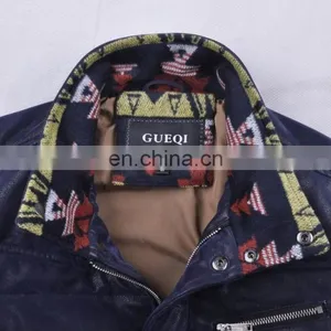 Lastest Fashion Mens Bright Color Leather Korean Winter Coat 2015 thumbnail-4
