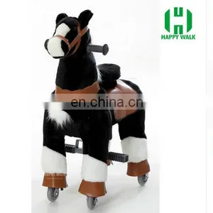 HI 2017 Hot Sale Mechanical Plush Ride on Horse Toy Pony for Kids thumbnail-3