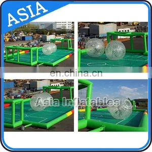 Giant Inflatable Soccer Field for Sale, Outdoor Inflatable Soccer Pitch for Fun thumbnail-2
