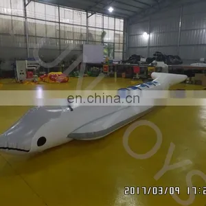 8 Person Ride Floating Dolphin Inflatable Water Ski Banana Towable Boat thumbnail-1