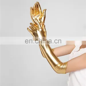 2015 Top New Fashionable Design Gloves Sexy Women Lingerie Glove Silver And Gold Available Erogenous Fancy Wet Look OPARE GLOVES thumbnail-2