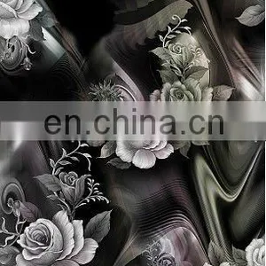 Digital Printed Polyester Chiffon Fabric For Woman Garment thumbnail-1