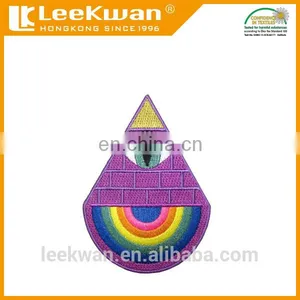 100% Embroidery Rainbow Patch With Iron-on Backing thumbnail-1
