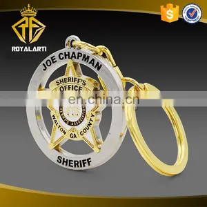 Custom Cartoon Hard Enamel Keychain in Gold Plating thumbnail-2