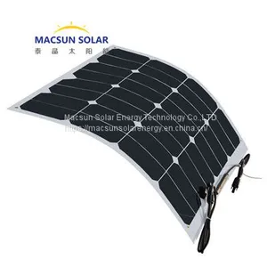 Factory Price Macsun Solar 200W Semi-flexible Monocrystalline Solar Panel thumbnail-5