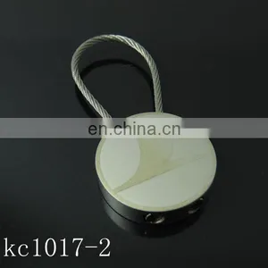 Matte Silver Heart Shape Wire Rope Metal Key Ring/Key Chain/Key Holder thumbnail-4
