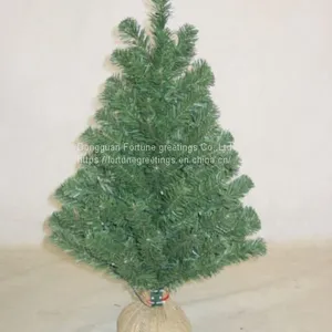 Artificial Christmas Burlap Tree thumbnail-1