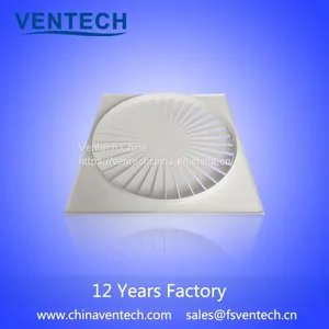 Aluminum Square Swirl Diffuser Ceiling Vent China Supplier thumbnail-4