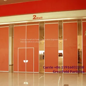 Office Folding Screen Room Divider With Wheels Partition Wall thumbnail-3