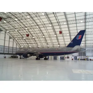 Pre-engineered Steel Metal Building Grid Structure Large Span Workshop for Hangar thumbnail-1