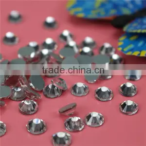 Low Price Wholesale DMC Flatback Hotfix Iron on Rhinestones Stones for Saree thumbnail-3