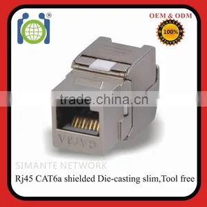 Keystone Jack CAT6a Shielded Modular Jack thumbnail-1