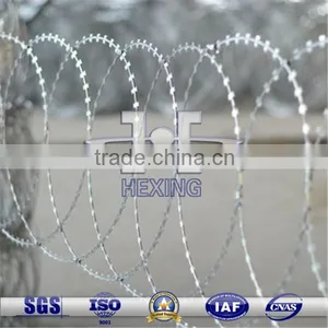 Galvanized Flat Concertina Razor Barbed Wire Mesh thumbnail-1
