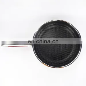 Kitchen Modern Portable Large Industrial Cheap Non Stick Deep 4 Egg Ceramic Frying Pan thumbnail-5