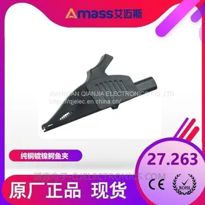 Crocodile Clip With 4mm Scoket Brass Alligator Clips 27.263 thumbnail-1