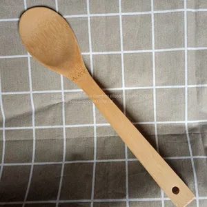 Bamboo Utensils Solid Bamboo Spoon Wholesale Kitchen Cooking Spoon Bambu thumbnail-1