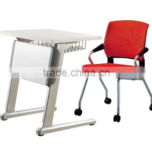 Single Student Desk and Chair With Aluminum Leg for Classroom HD-02C-L thumbnail-1
